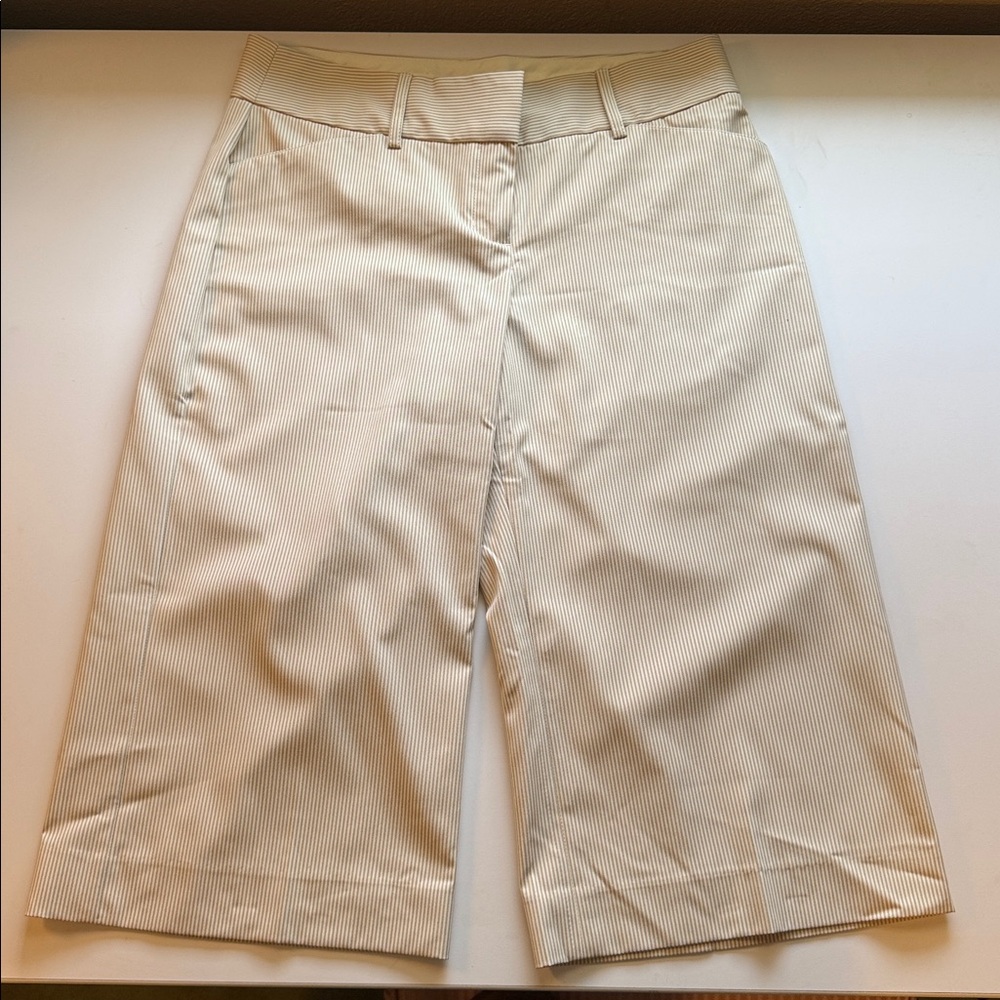 Express Cream Pencil Skirt Knee-Length Work